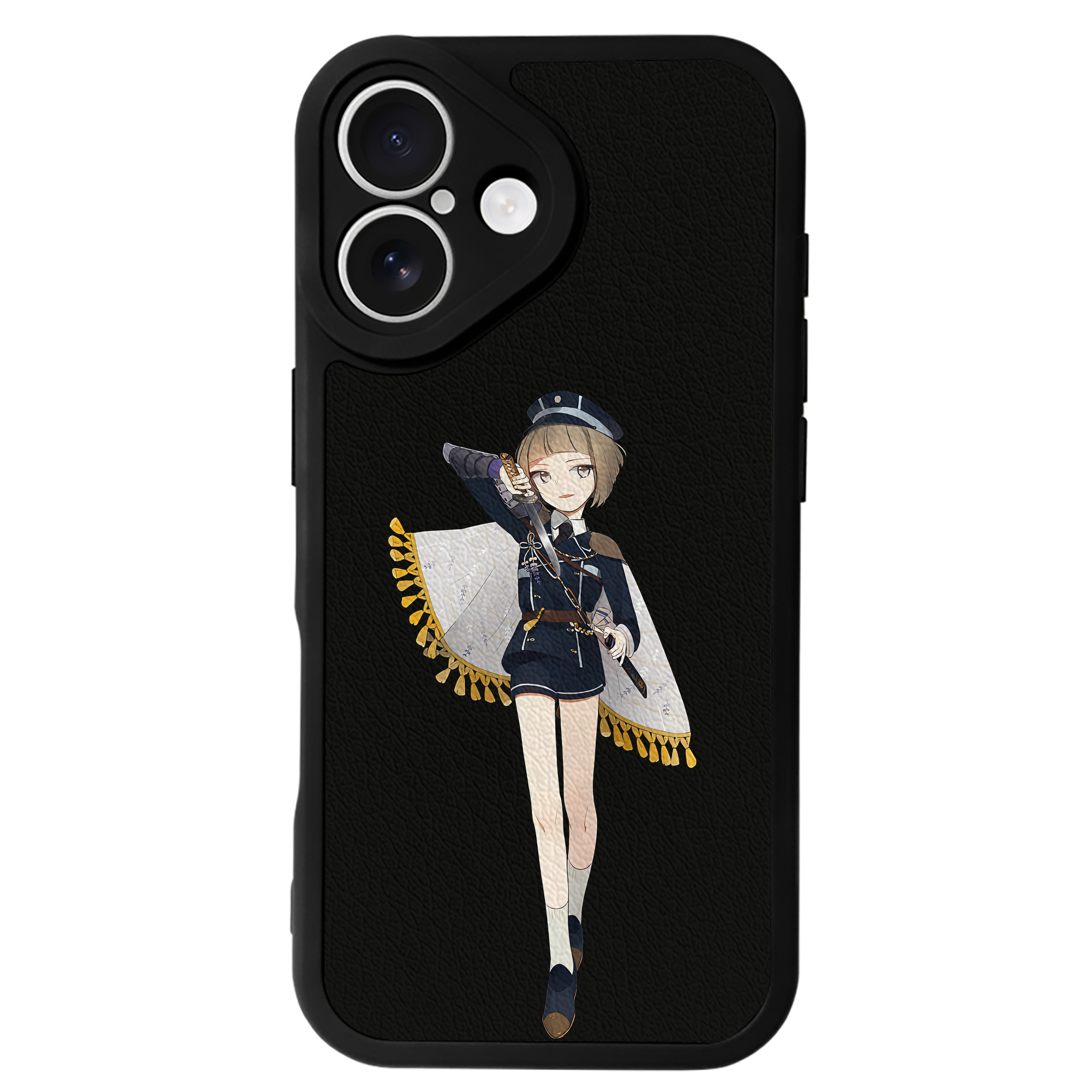 （画像用） 刀剣乱舞 Touken Ranbu 【iPhone 16シリーズ対応】シリコンスマホケース（レザー調） 材質：シリコン